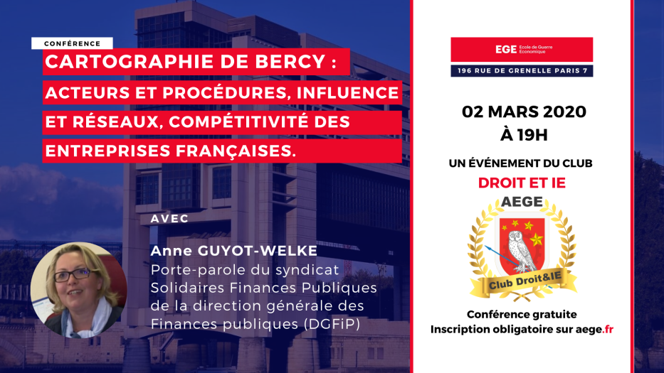 Conférence Club Droit & IE - 02 Mars Conférence Club Droit & IE - 02 Mars
